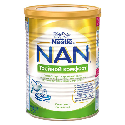 Nestle NAN Тройной комфорт (с 0 мес) 400 г